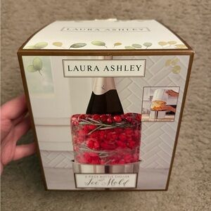 Laura Ashley 3-Piece Champagne Bottle Chiller Decorative Ice Mold Centerpice